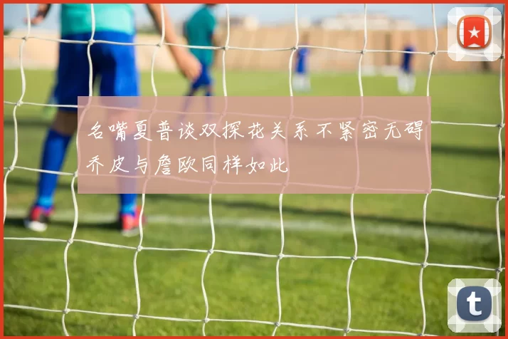名嘴夏普谈双探花关系不紧密无碍乔皮与詹欧同样如此