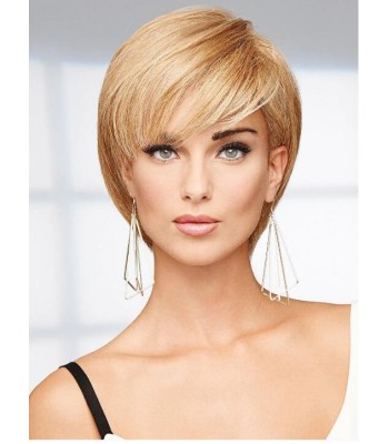 Dunkles Goldblond Mit Hellgoldenen Highlights Kurze Echthaarperücken Dunkles Goldblond Mit Hellgoldenen Highlights Kurze Echthaarperücken