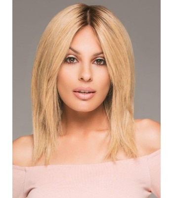 Schattiert Mit Mittelbraunen Goldblonden Remy-Haarperücken Schattiert Mit Mittelbraunen Goldblonden Remy-Haarperücken