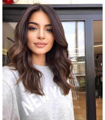 Dunkles Haar Mit Highlights Echthaarperücken Dunkles Haar Mit Highlights Echthaarperücken