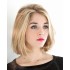 Hellblonde Echthaar-Bob-Perücken