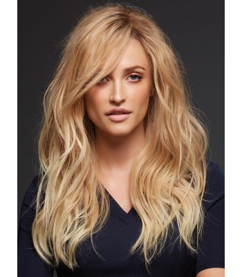 Dunkelbraune Lange Geschichtete Echthaarperücken Modetrend