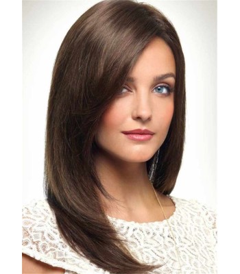 Lange Natürliche Gerade Geschichtete Echthaar-Frauenperücke Lange Natürliche Gerade Geschichtete Echthaar-Frauenperücke