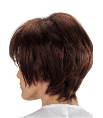 Voluminous Shag Short Bob Cut Straight Human Hair Capless Perücken
