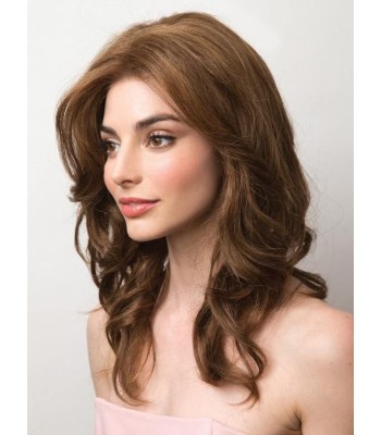 Luxuriöse Braune Blonde Echthaarperücke Mit Strähnchen Luxuriöse Braune Blonde Echthaarperücke Mit Strähnchen