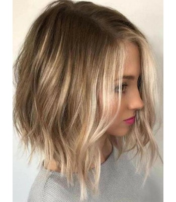 Short Bob Blonde Human 13 * 6 Lace Front Perücken Für Weiße Frauen Natürliche Perücken Short Bob Blonde Human 13 * 6 Lace Front Perücken Für Weiße Frauen Natürliche Perücken
