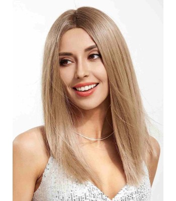 Blonde Gewellte Echthaarperücken Mit Dunklem Ansatz Blonde Gewellte Echthaarperücken Mit Dunklem Ansatz