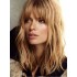 Blond Lang Wellig Echthaar Perücken