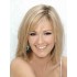 Blond Mittel Gerade Echthaar Perücken
