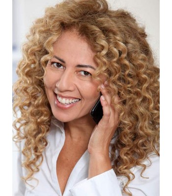 150% Lang Lockig Echthaar Perücken