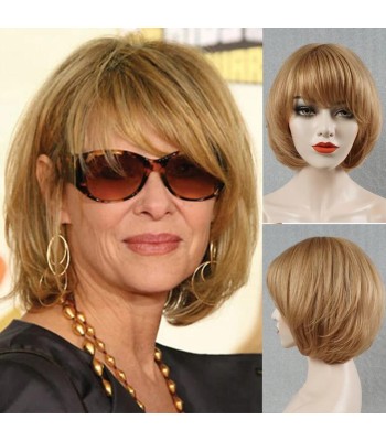 100% Echthaar Hellblond Bob Perücke für Frauen