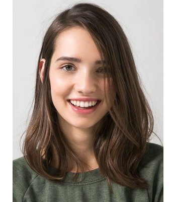 Seitenscheitel Braun Echthaar Perücken Seitenscheitel Braun Echthaar Perücken