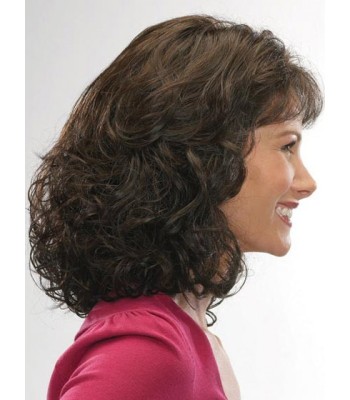 150% Dichte Perückenvolumen Echthaar Lockige Perücken