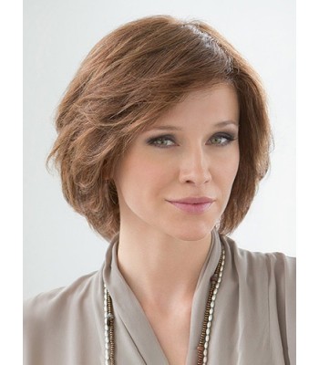 Kinnlänge Gerade Braun Gerade Echthaar Perücken