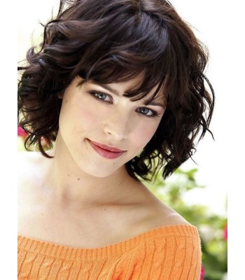 Voll Gewelltes Echthaar, Kurze Bob-Perücken Für Frauen