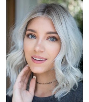  Wellenförmige Platinblonde Bobs Beliebte Bob-Perücken