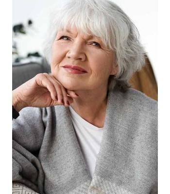 Kurze Silber Bob-Perücke Kurze Silber Bob-Perücke