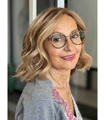 Blondes Welling Mittellanges Echthaar