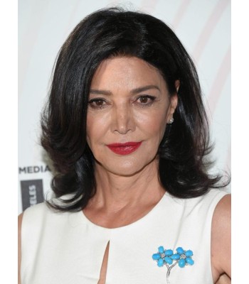 Schwarzes Welling Mittellanges Haar