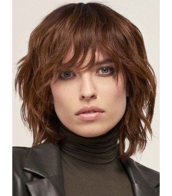 Lockere Gewellte Echthaarperücken mit Pony Lockere Gewellte Echthaarperücken mit Pony