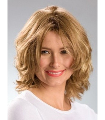 Mittelscheitelblonde Mittelwellige Perücke Mittelscheitelblonde Mittelwellige Perücke