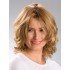 Mittelscheitelblonde Mittelwellige Perücke