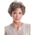 Kurzhaarperücke Mit Lockeren Locken Graue Kunstfaserperücken