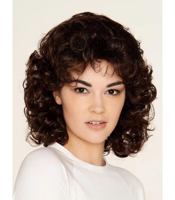 Schulterlanger Lagenstil Mit Synthetischen Perücken Mit Mittlerer Lockenlänge Schulterlanger Lagenstil Mit Synthetischen Perücken Mit Mittlerer Lockenlänge