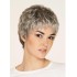 Superweiche Kurze Graue Synthetikperücken