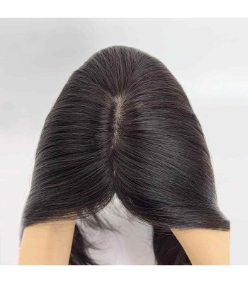 100% Remy-Echthaar-Topper, Volle Seidenbasis, Glattes Haar Für Dünner Werdendes Haar, Haarausfall 100% Remy-Echthaar-Topper, Volle Seidenbasis, Glattes Haar Für Dünner Werdendes Haar, Haarausfall