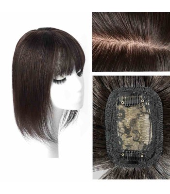 Clip-In-Echthaar-Topper, Nahtloses Haarteil, Toupet Für Frauen, Dicker Seiden-Basis-Topper Clip-In-Echthaar-Topper, Nahtloses Haarteil, Toupet Für Frauen, Dicker Seiden-Basis-Topper