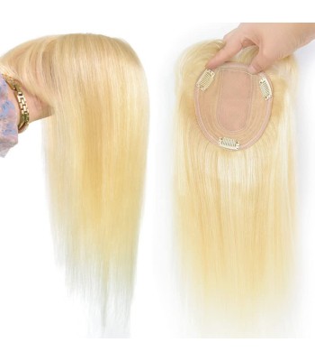 613 Blonde Echthaar-Topper Für Frauen Clip-In-Topper Mit Fransen 613 Blonde Echthaar-Topper Für Frauen Clip-In-Topper Mit Fransen