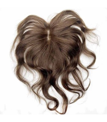 Echthaar-Topper, Kurzer Clip-In-Toupet Mit Seitlichem Pony, Haarfransen Für Frauen Echthaar-Topper, Kurzer Clip-In-Toupet Mit Seitlichem Pony, Haarfransen Für Frauen