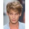 Lockere Blonde Echthaarperücken für Herren