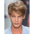 Lockere Blonde Echthaarperücken für Herren