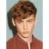 Schokoladenbraune Gewellte Echthaarperücken für Herren