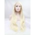 Lang Blond Spitzefront Wellig Perücken