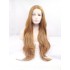 Lang Blond Spitzefront Wellig Perücken