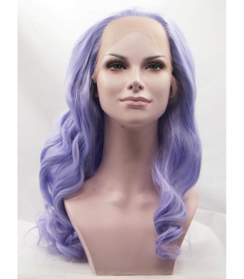 Wellig Purple Spitzefront Perücken Wellig Purple Spitzefront Perücken