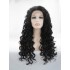 Schwarz Lockig Spitzefront Perücken