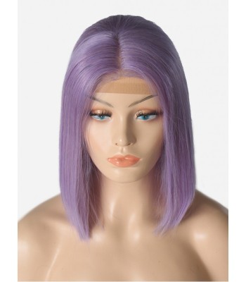 Dichte 13*6 Inch kurze Bob echthaar Perücke Leicht gebleichte Knoten Dichte 13*6 Inch kurze Bob echthaar Perücke Leicht gebleichte Knoten