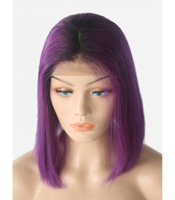 T1B/lila Ombre tiefer Teil Bob Spitzenfront Perücke 13*6 Inch T1B/lila Ombre tiefer Teil Bob Spitzenfront Perücke 13*6 Inch