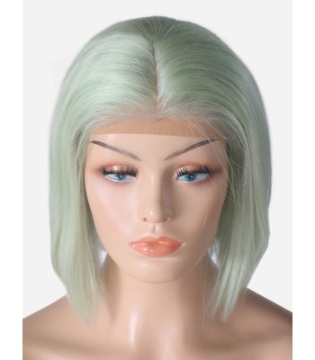 Mint Grüne Bob 13*6 Inch Spitzenfront echthaar Perücke Mint Grüne Bob 13*6 Inch Spitzenfront echthaar Perücke