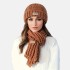 2-teiliges Set aus Strickmütze und Schal für Damen