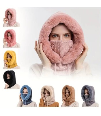 1PC Outdoor Radfahren 2-in-1 Kragen Warme Kapuze Winter Kalte Mütze