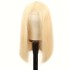 #613 Glattes Haar Blonde 13 x 4 Lace Front Perücke Echthaar
